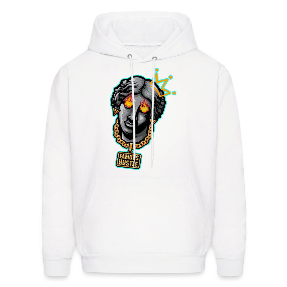 Famous Men's Hoodie - white