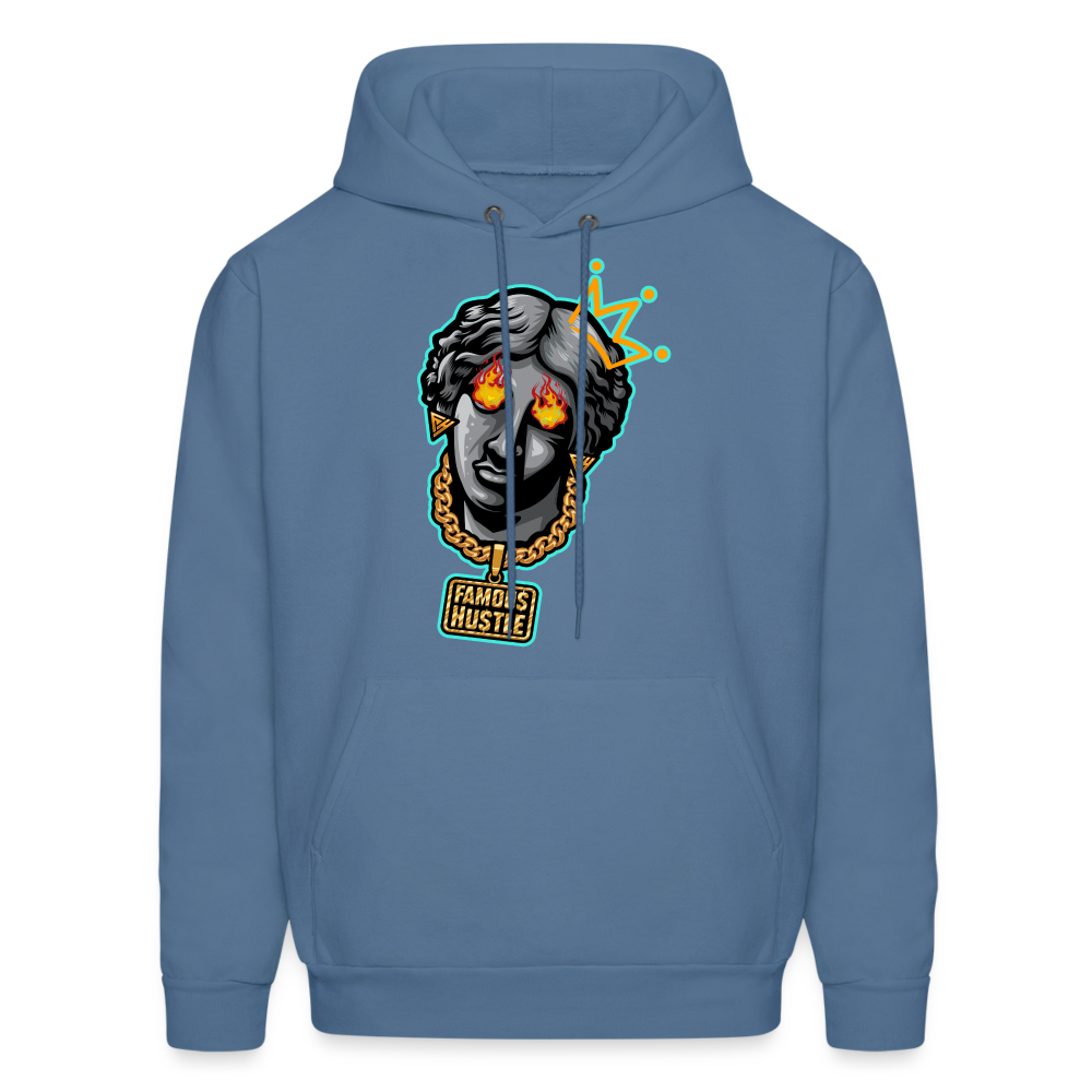 Famous Men's Hoodie - denim blue