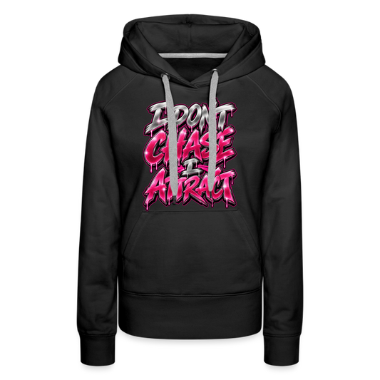 I Attract Women’s Premium Hoodie - black