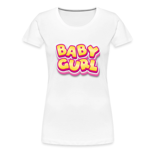 Baby Gurl Women’s Premium T-Shirt - white