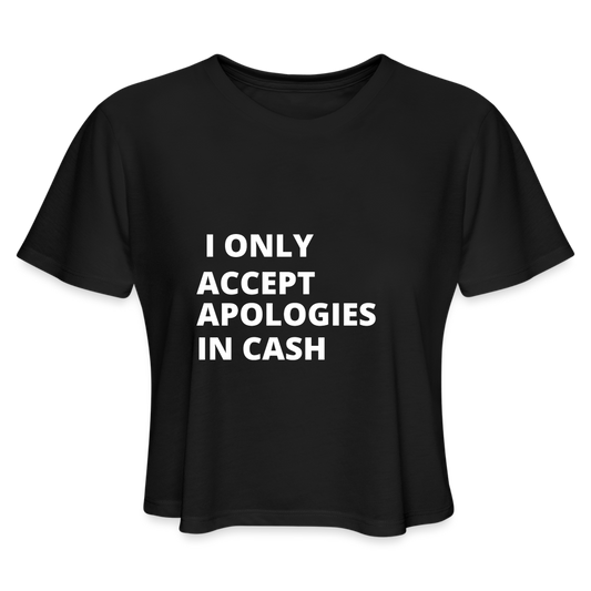 Only Cash Women's Cropped T-Shirt - black