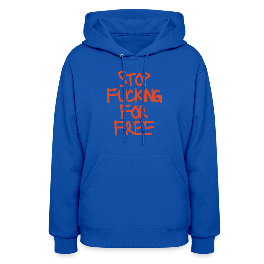 Stop Women's Hoodie - royal blue