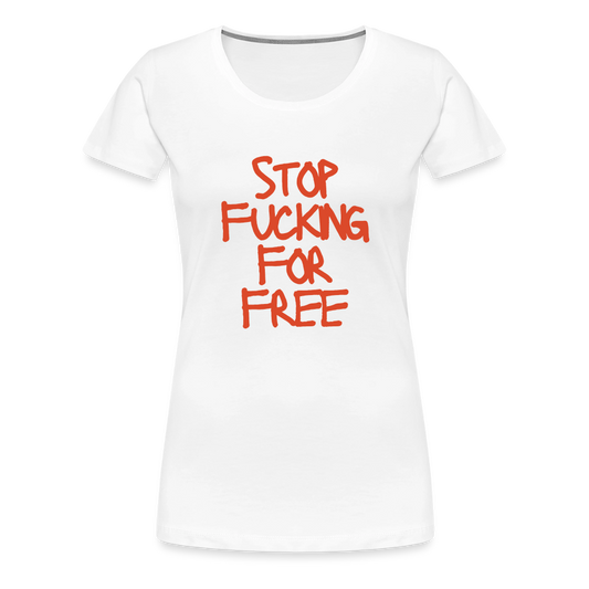 For Free Women’s Premium T-Shirt - white