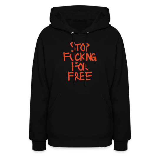 Stop Women's Hoodie - black
