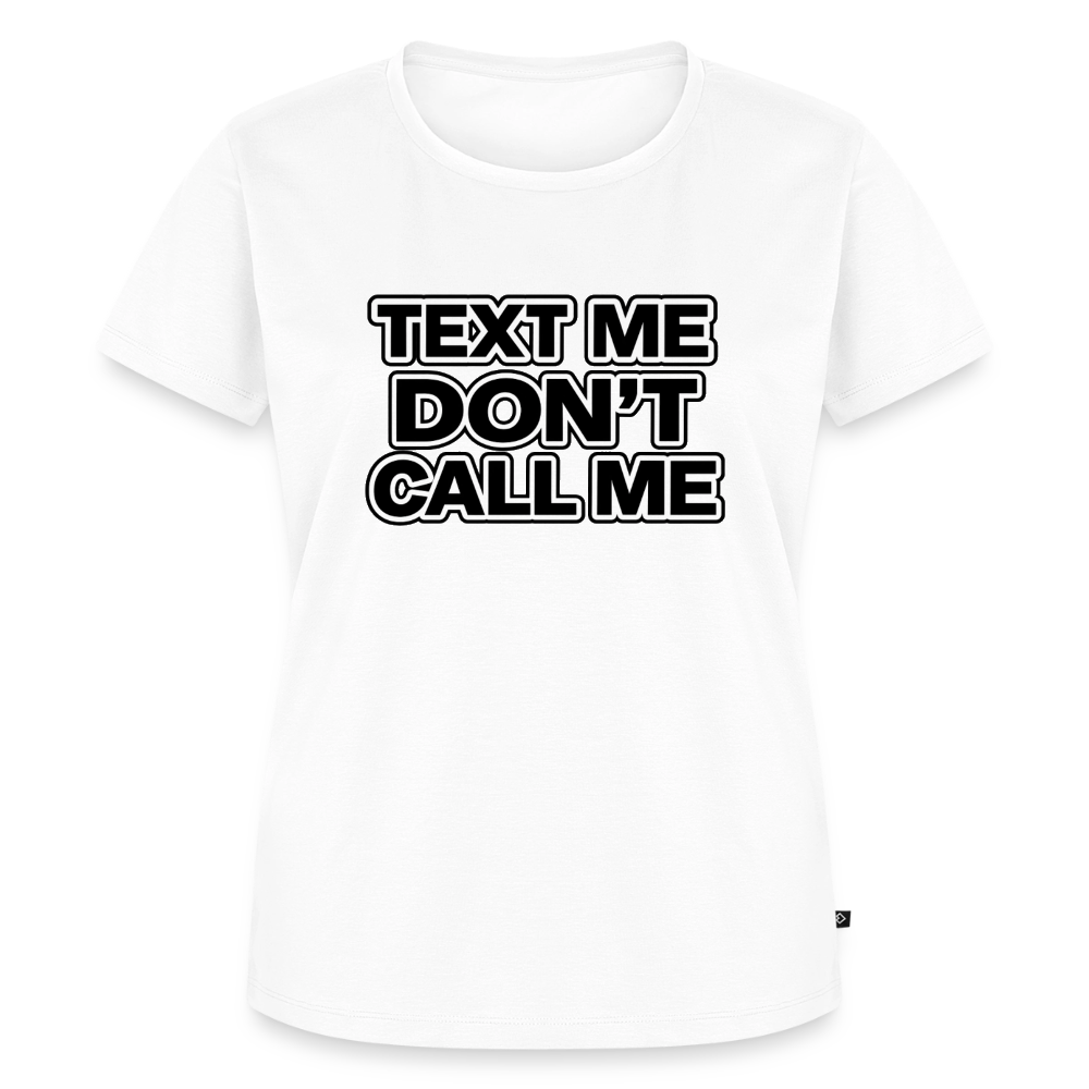 Text Only Women’s Premium T-Shirt - white