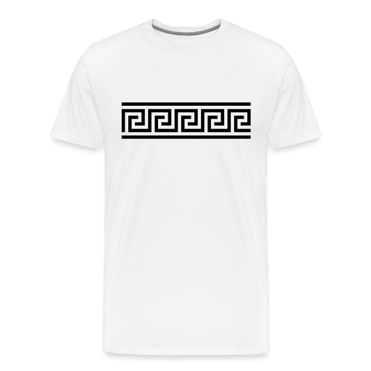 Pattern Men's Premium T-Shirt - white