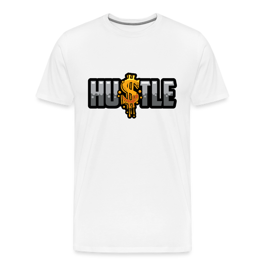 Hustle Men's Premium T-Shirt - white
