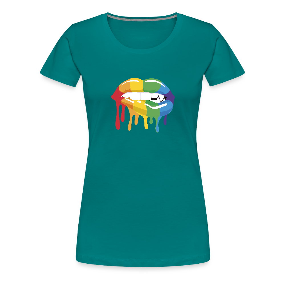 Smile Women’s Premium T-Shirt - teal
