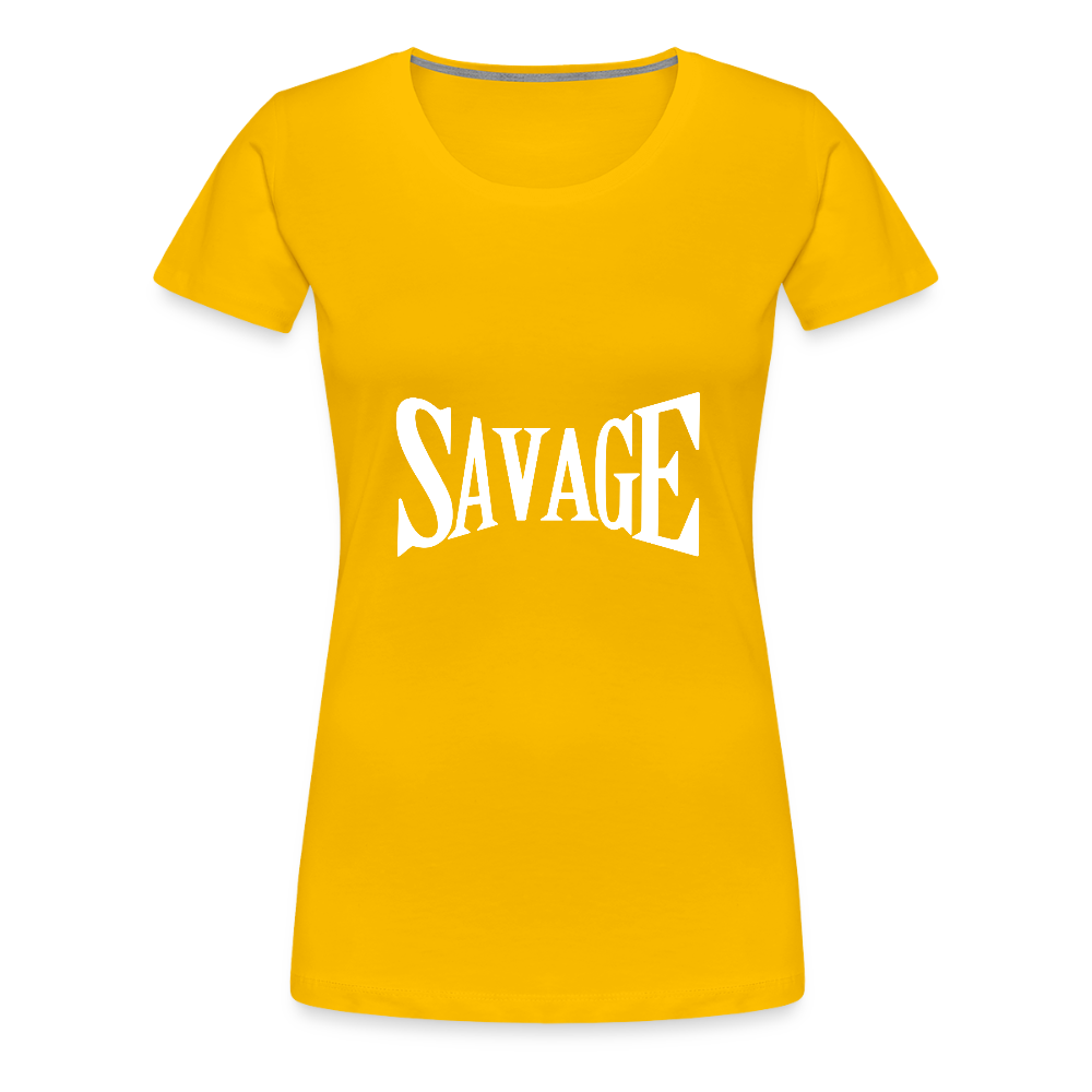 Savage Women’s Premium T-Shirt - sun yellow