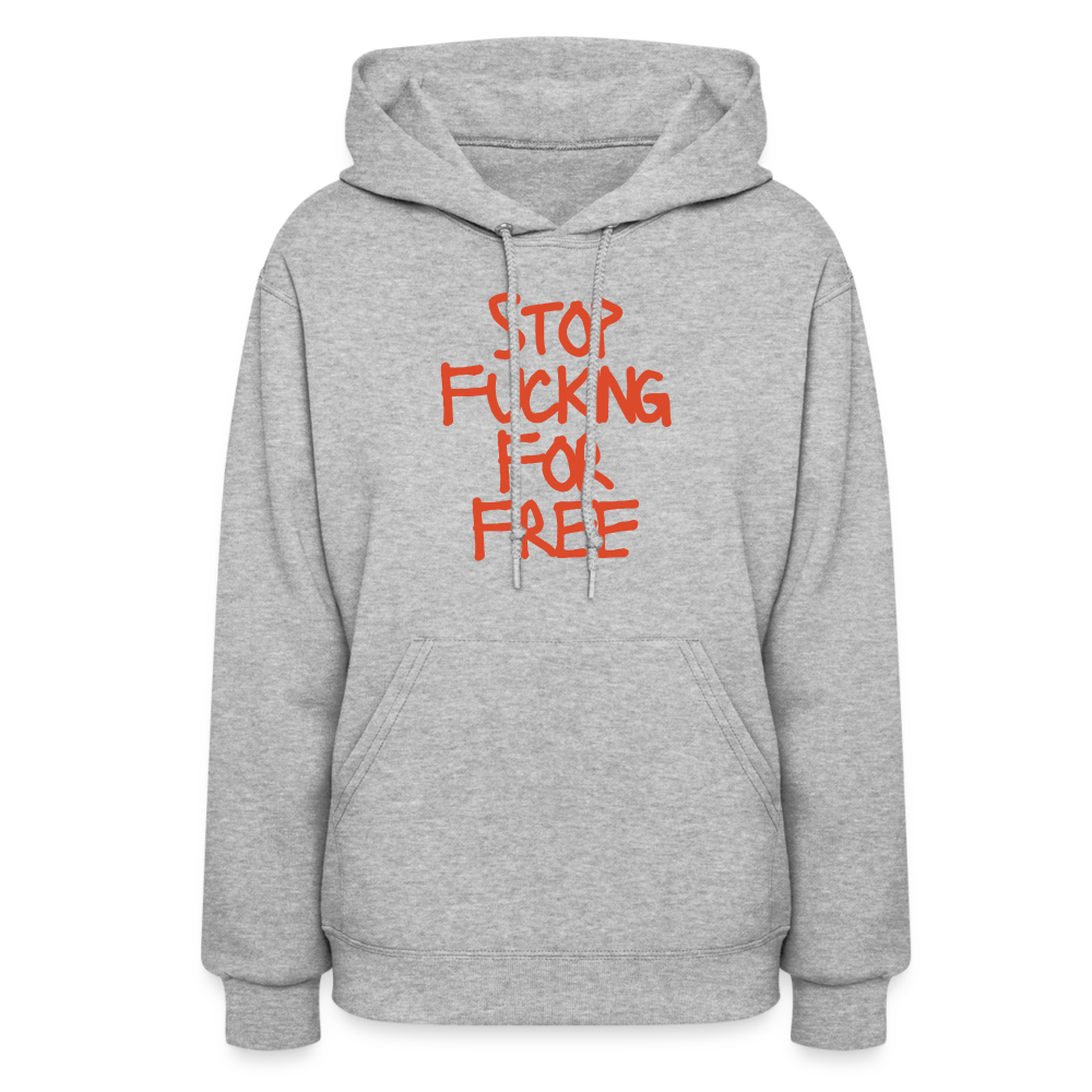 Stop Women's Hoodie - heather gray