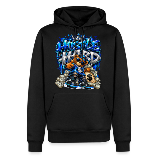 Hustle Hard Men’s Premium Hoodie - black
