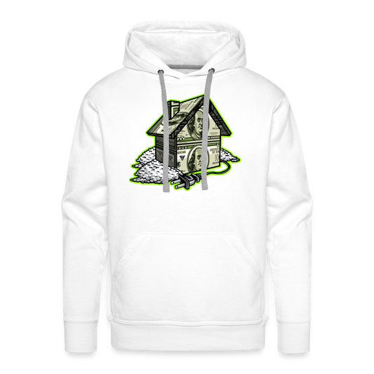 Trap House Men’s Premium Hoodie - white