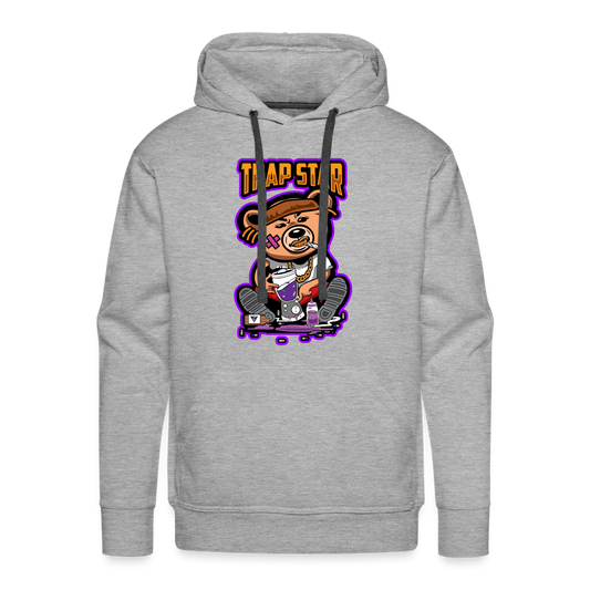 Trap Star Men’s Premium Hoodie - heather grey