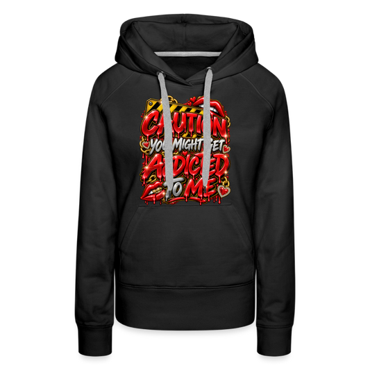 Caution Women’s Premium Hoodie - black
