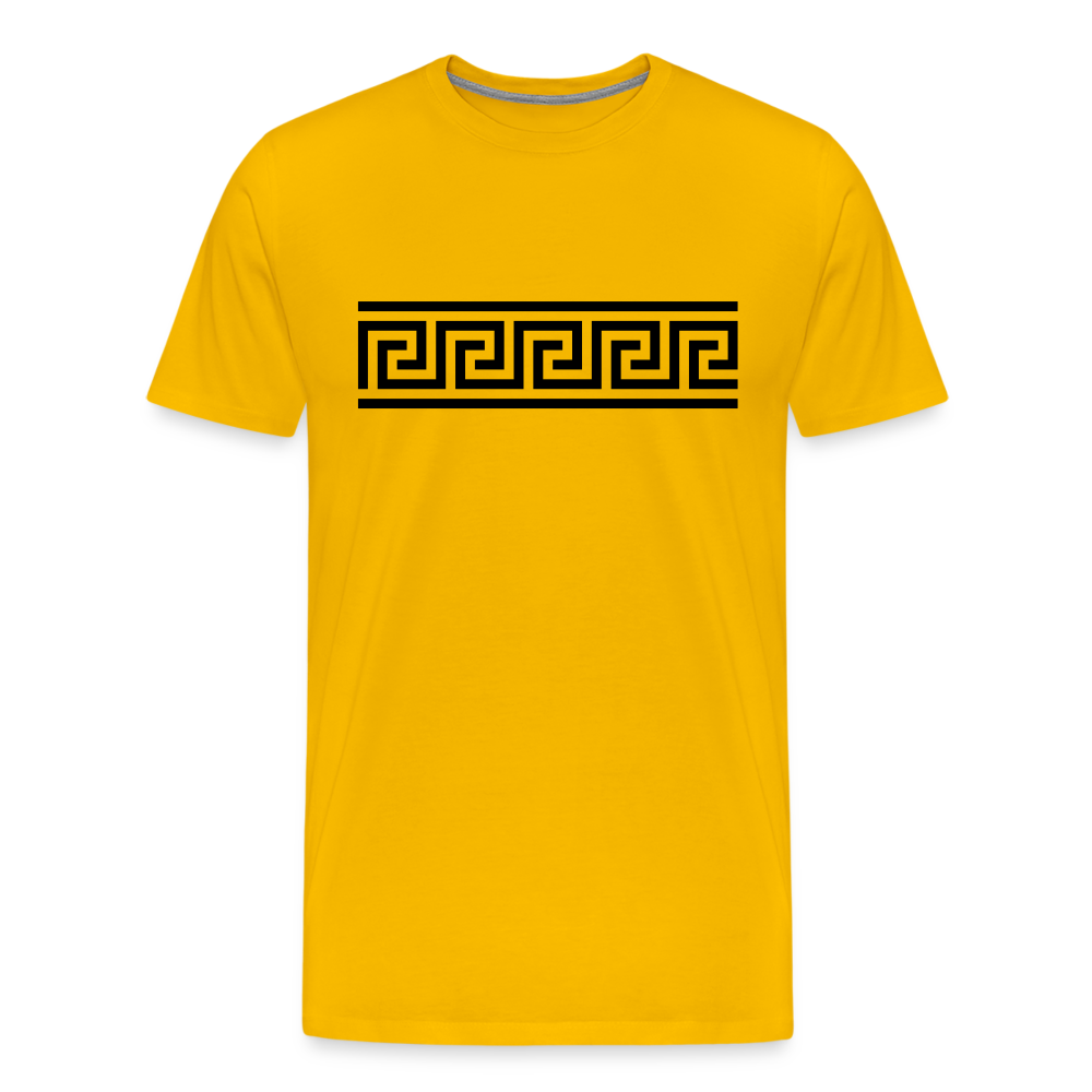 Pattern Men's Premium T-Shirt - sun yellow