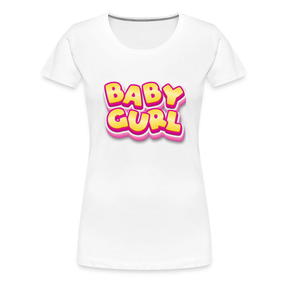 Baby Gurl Women’s Premium T-Shirt - white