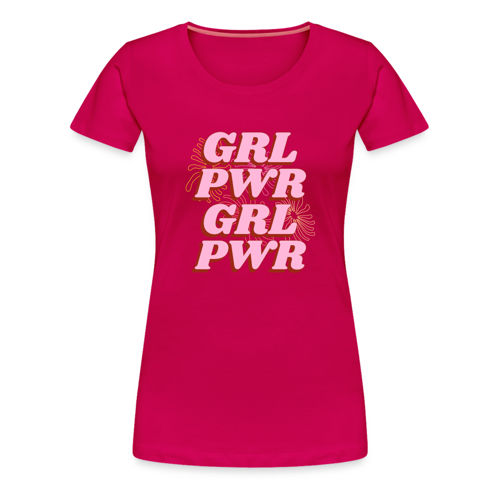 Grl Pwr Women’s Premium T-Shirt - dark pink