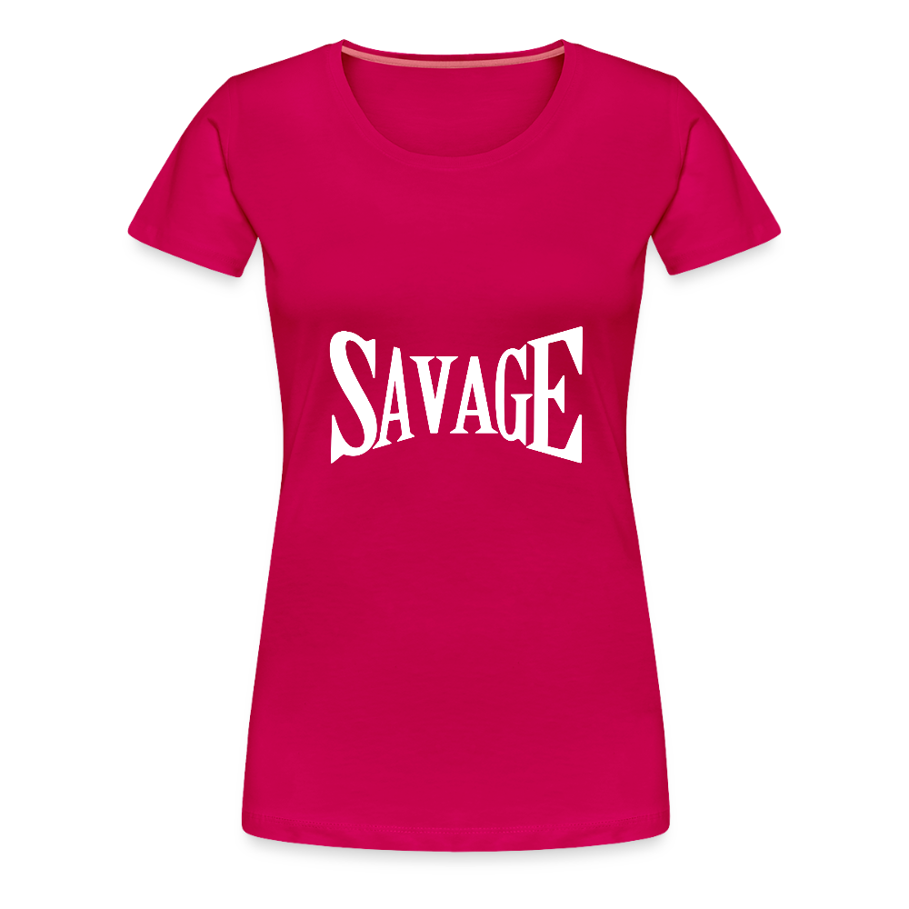 Savage Women’s Premium T-Shirt - dark pink