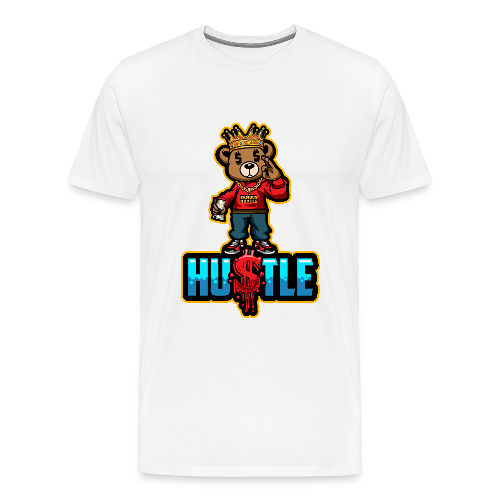 Hustle Men's Premium T-Shirt - white