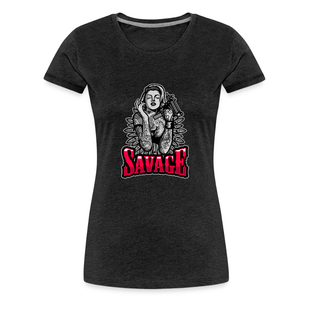Savage Women’s Premium T-Shirt - charcoal grey