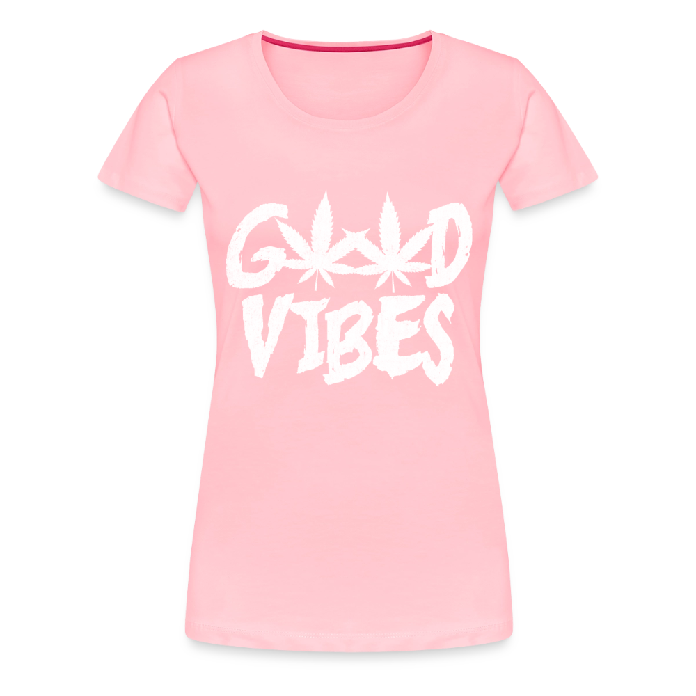 Good Vibes Women’s Premium T-Shirt - pink