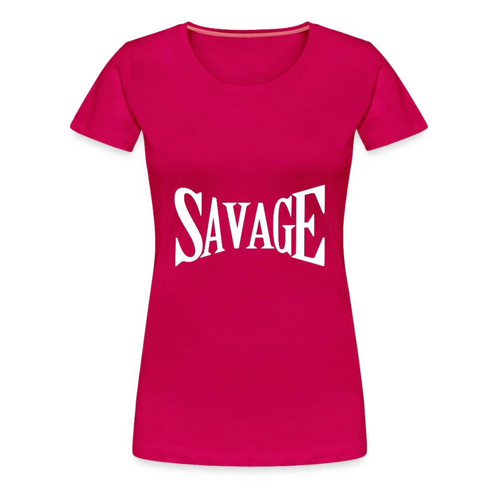 Savage Women’s Premium T-Shirt - dark pink