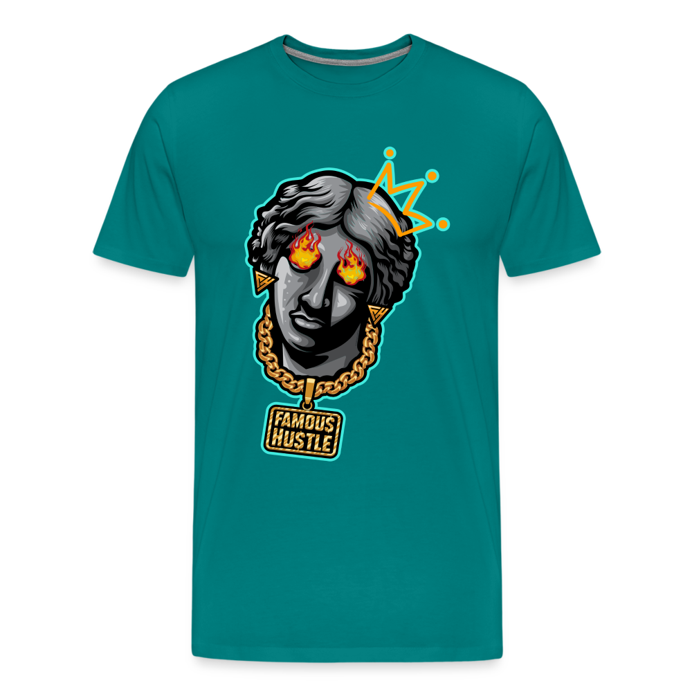 Famous Hustle Men's Premium T-Shirt - teal