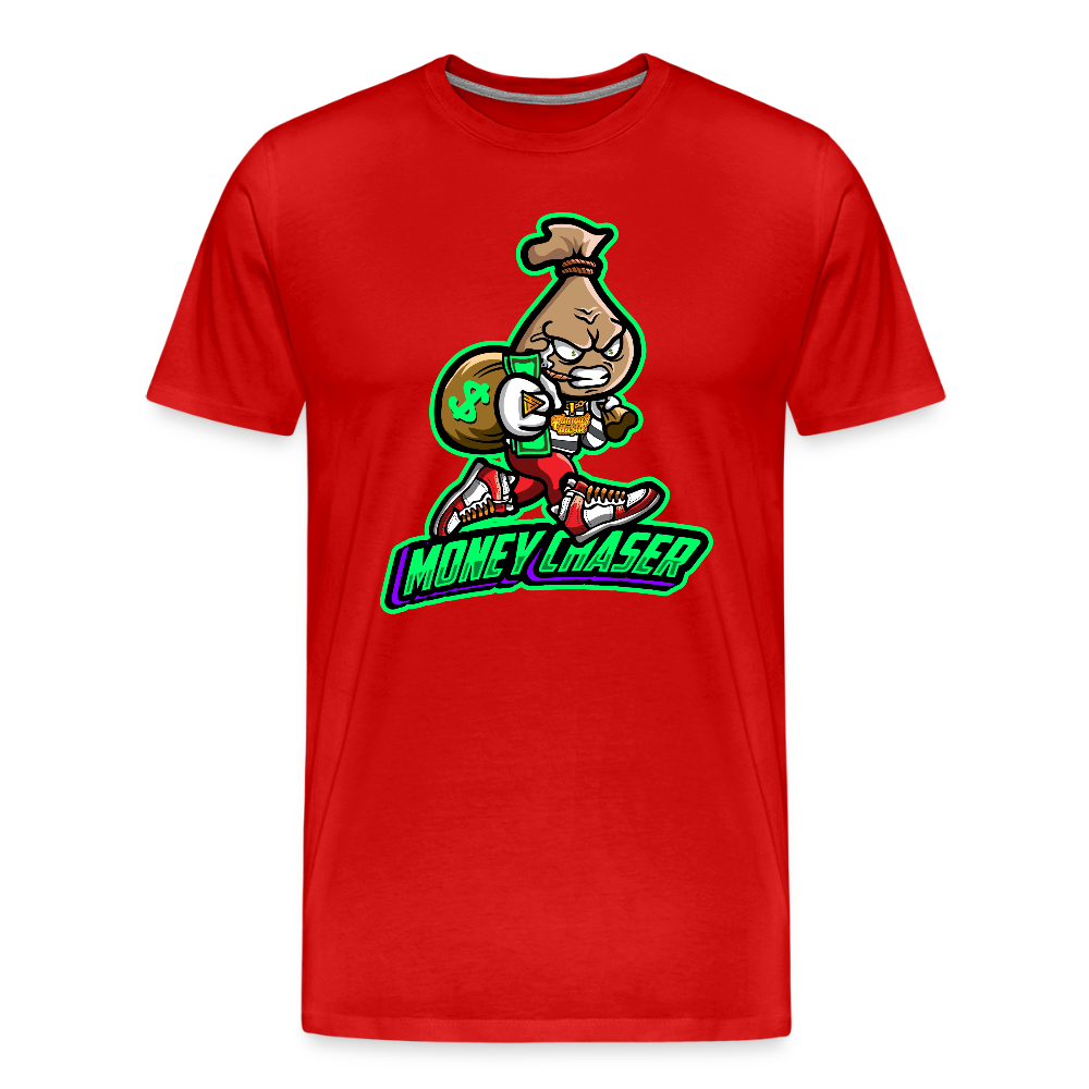 Money Chaser Men's Premium T-Shirt - red