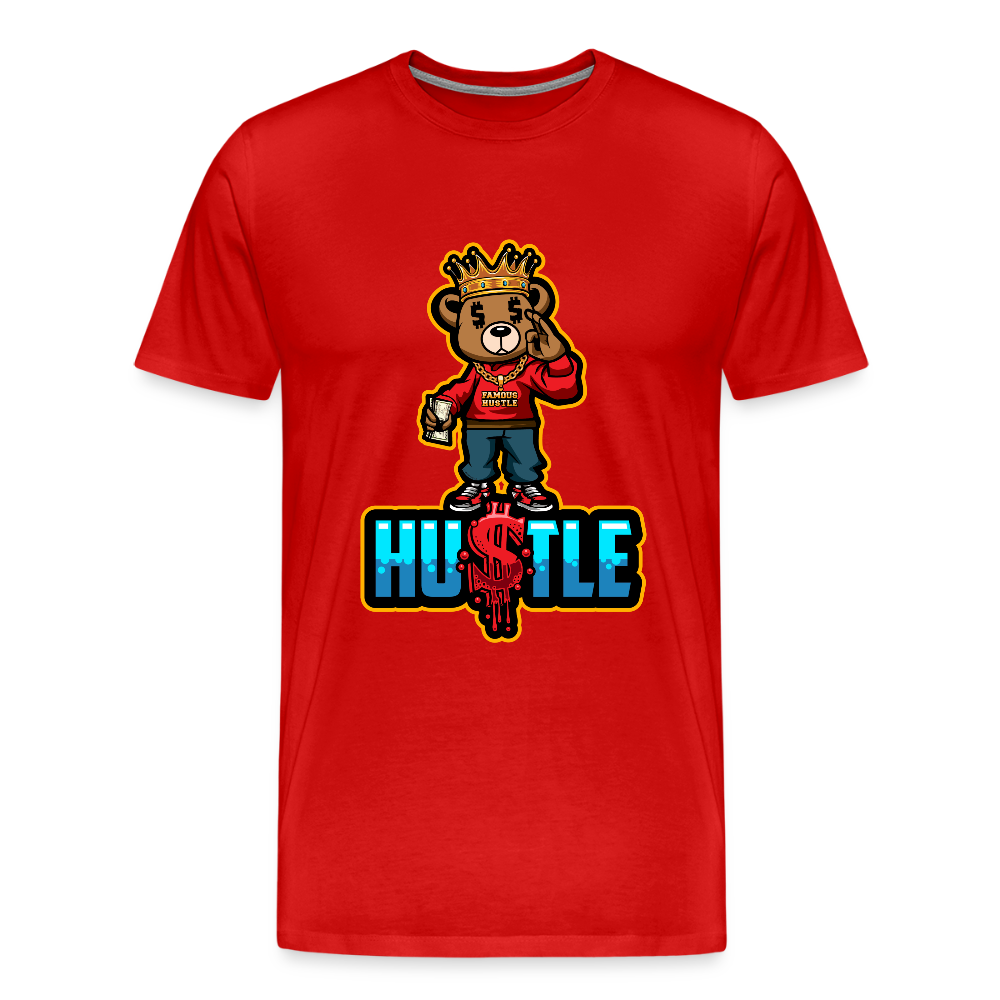 Hustle Men's Premium T-Shirt - red