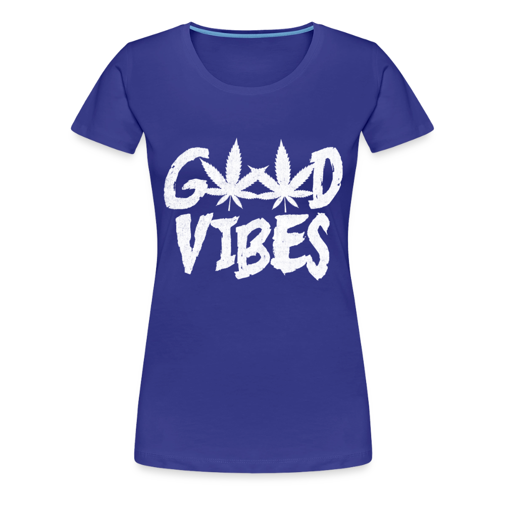 Good Vibes Women’s Premium T-Shirt - royal blue