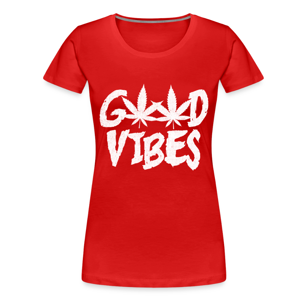 Good Vibes Women’s Premium T-Shirt - red