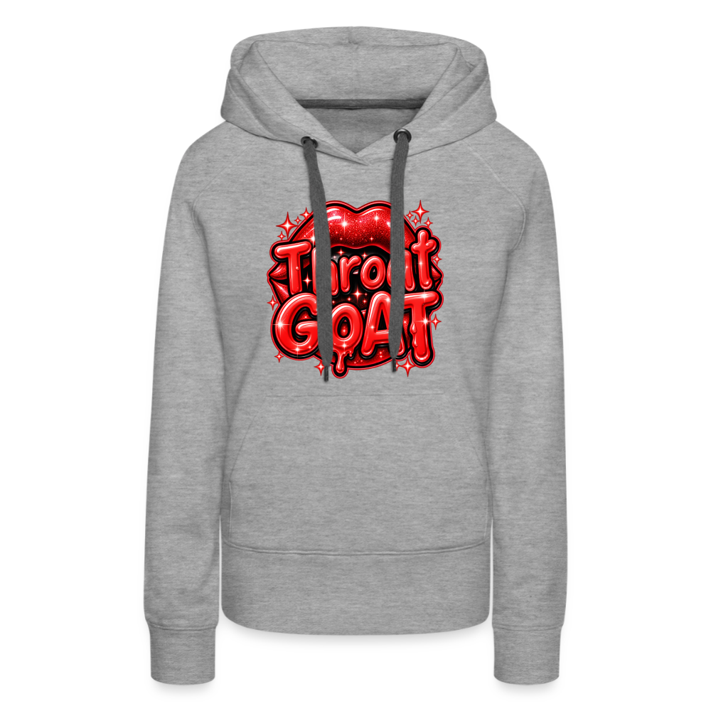 Throat Goat Women’s Premium Hoodie - heather grey