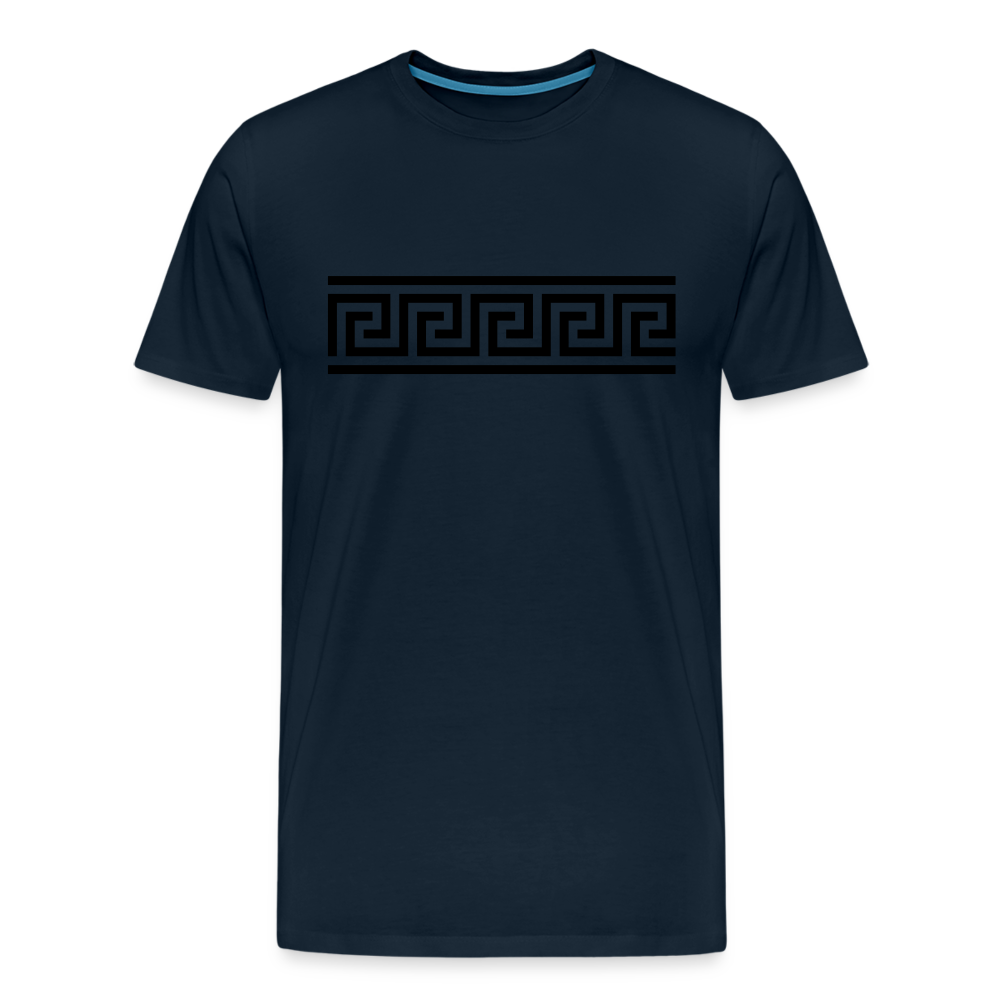 Pattern Men's Premium T-Shirt - deep navy