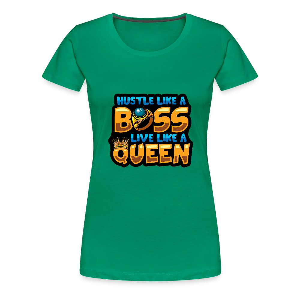Women’s Premium T-Shirt Boss Queen - kelly green