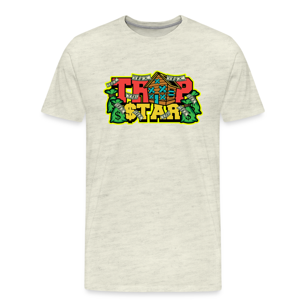 Trap Star Men's Premium T-Shirt - heather oatmeal