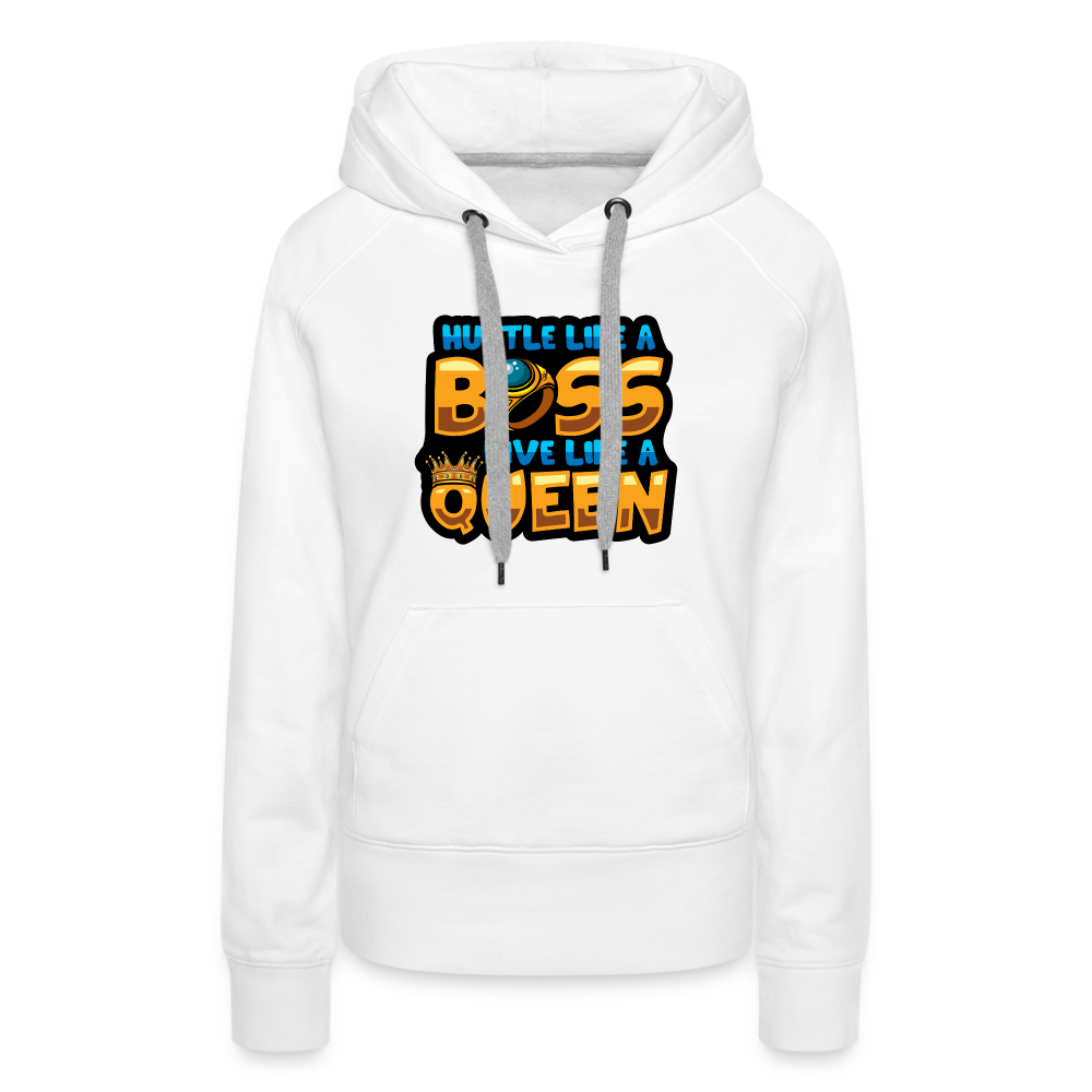 Boss Women’s Premium Hoodie - white