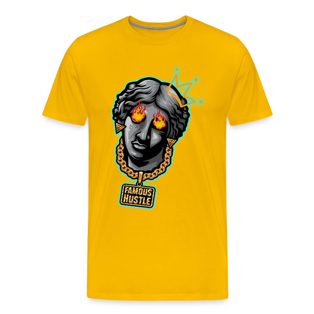 Famous Hustle Men's Premium T-Shirt - sun yellow