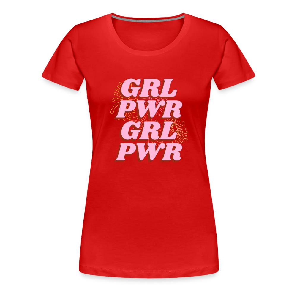 Grl Pwr Women’s Premium T-Shirt - red