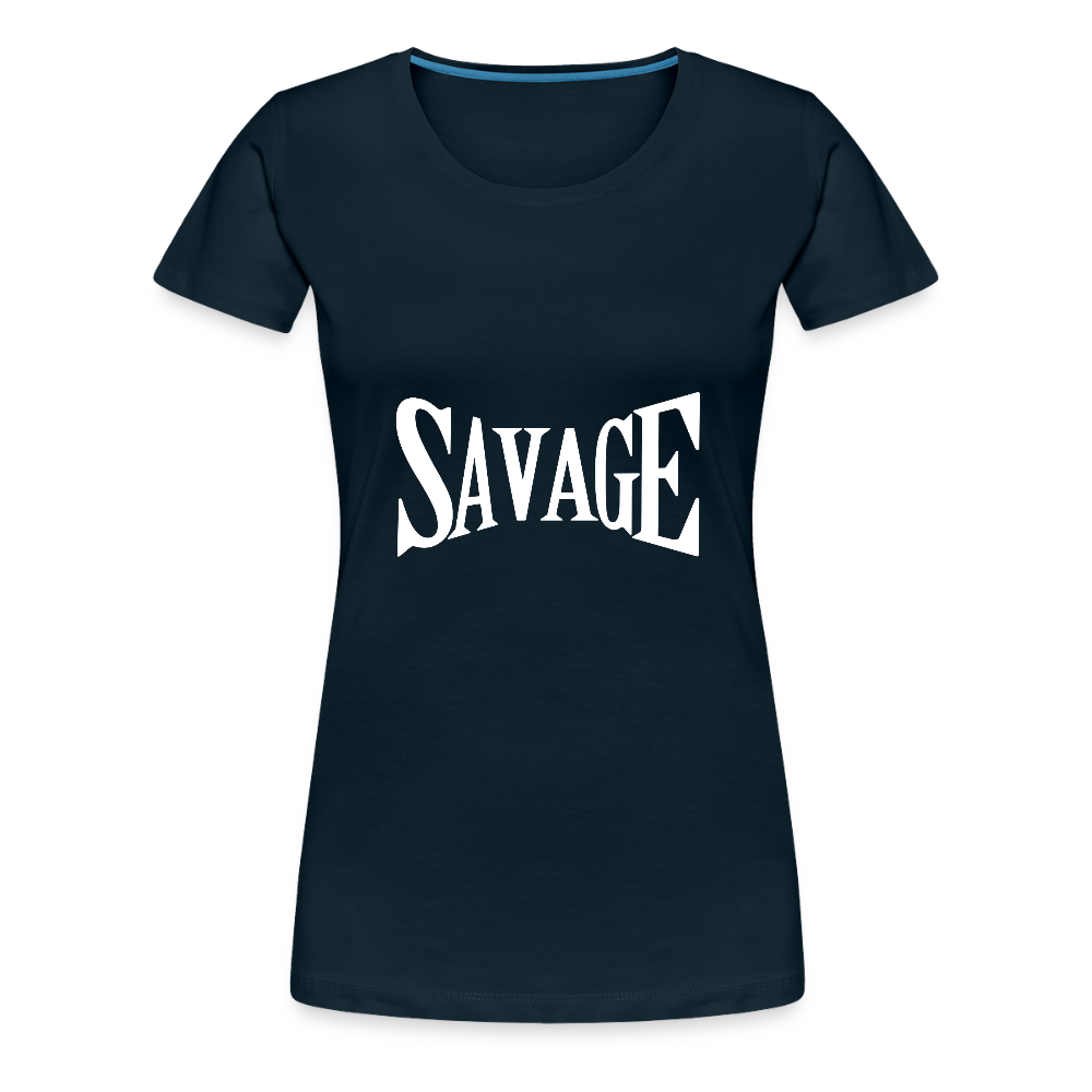 Savage Women’s Premium T-Shirt - deep navy