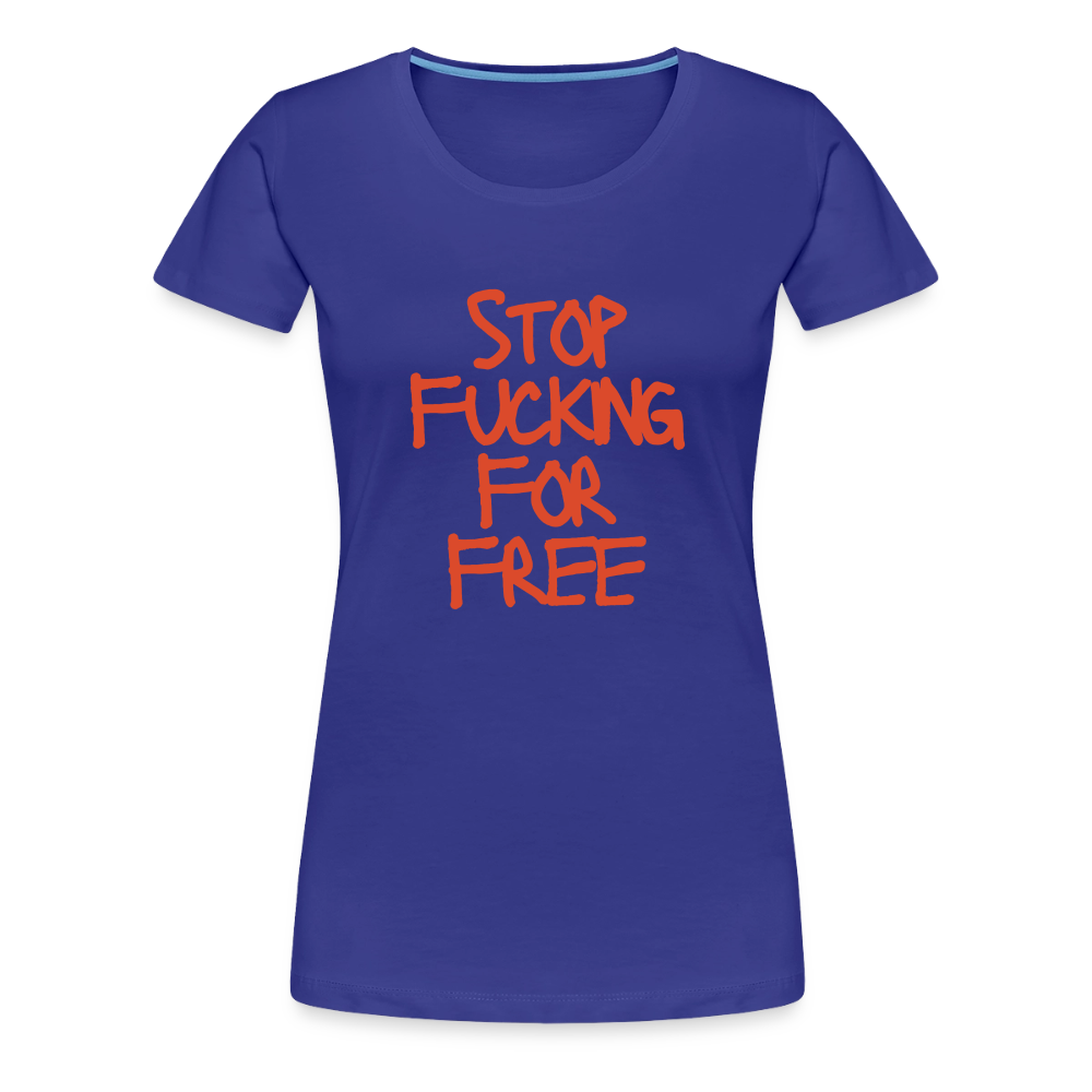 For Free Women’s Premium T-Shirt - royal blue