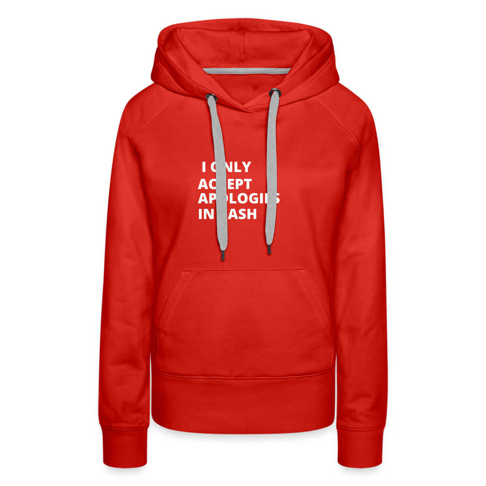 Only Cash Women’s Premium Hoodie - red