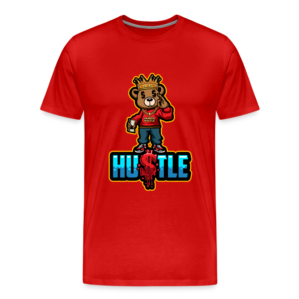 Hustle Men's Premium T-Shirt - red