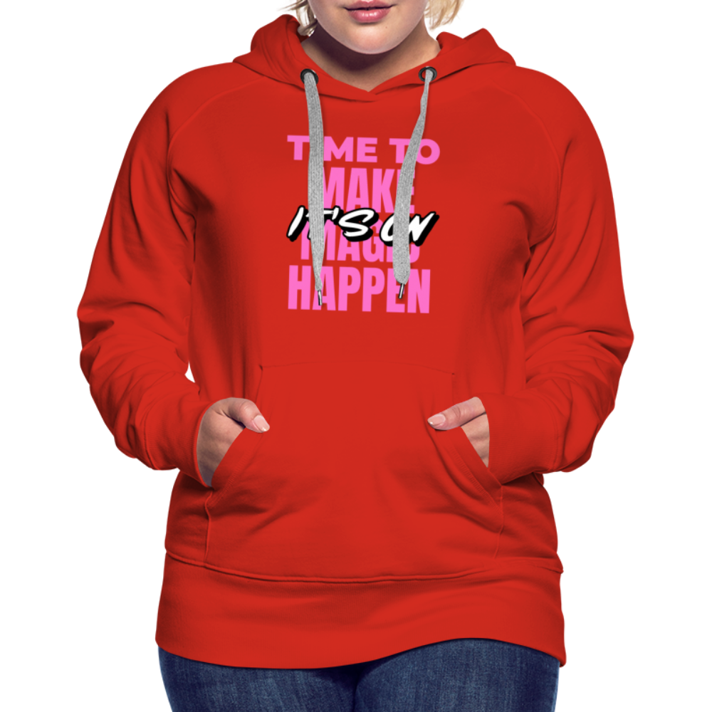 Make It Happen Women’s Premium Hoodie - red