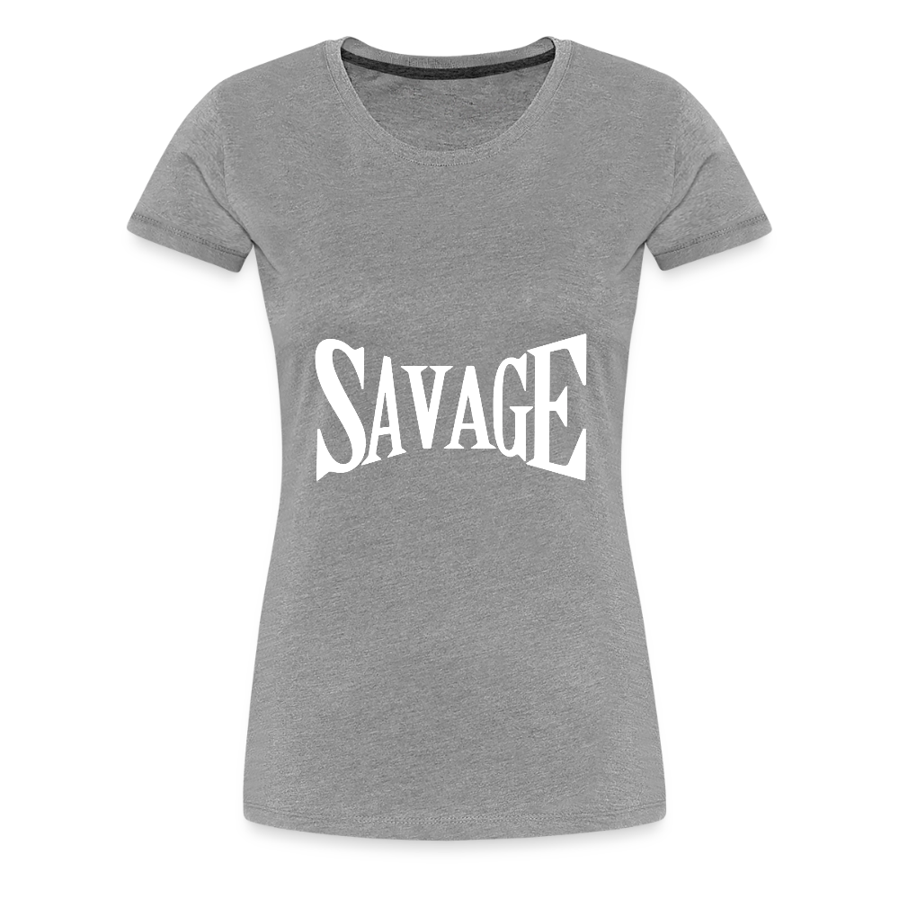 Savage Women’s Premium T-Shirt - heather gray