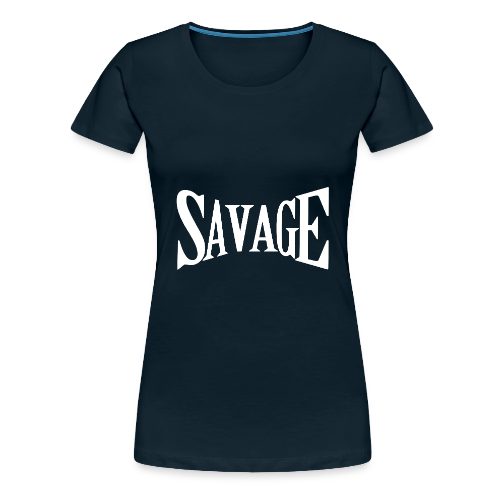 Savage Women’s Premium T-Shirt - deep navy
