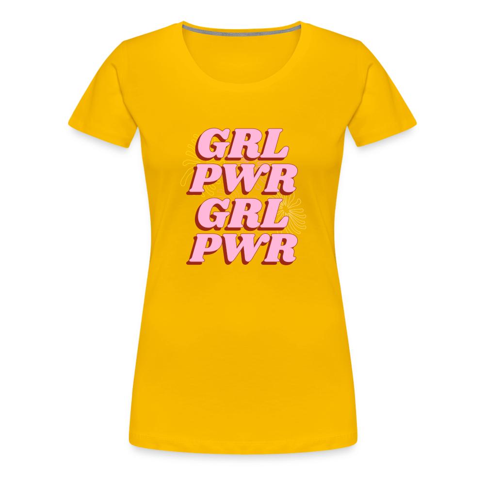 Grl Pwr Women’s Premium T-Shirt - sun yellow