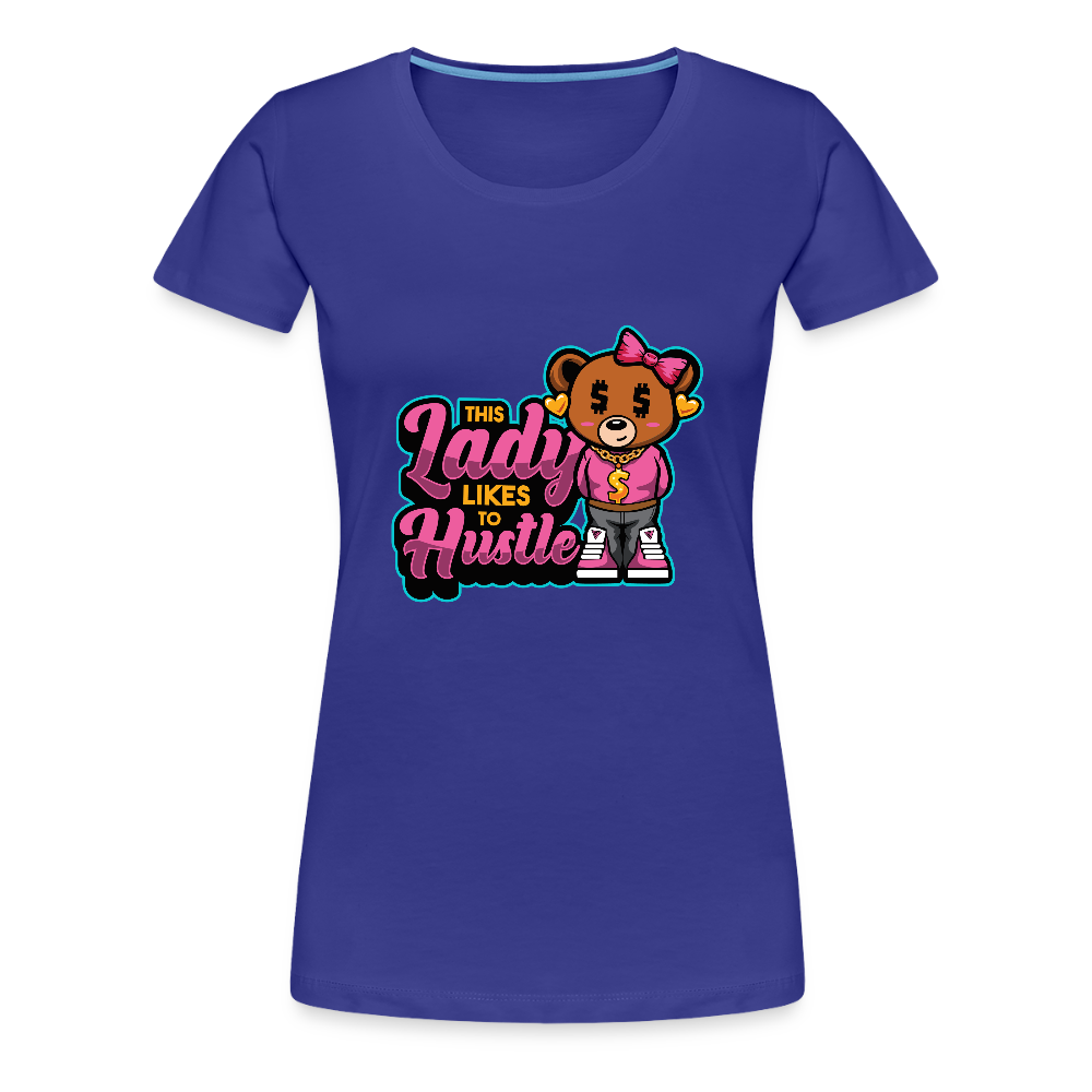 This Lady Hustle Women’s Premium T-Shirt - royal blue