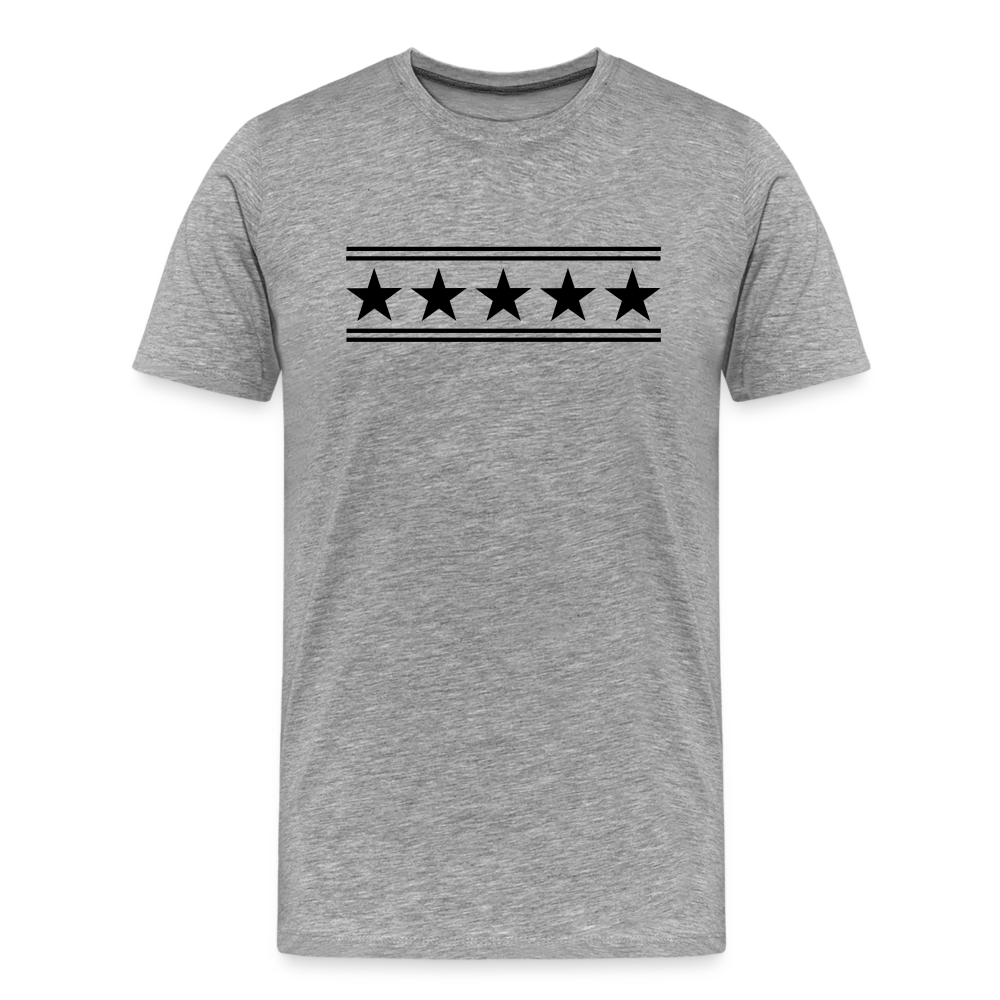 5 Star Men's Premium T-Shirt - heather gray