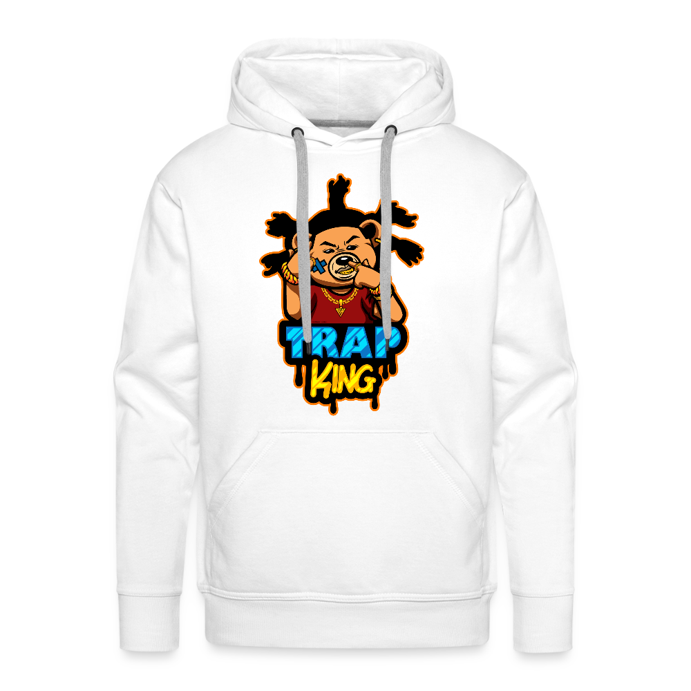 Trap King Men’s Premium Hoodie - white