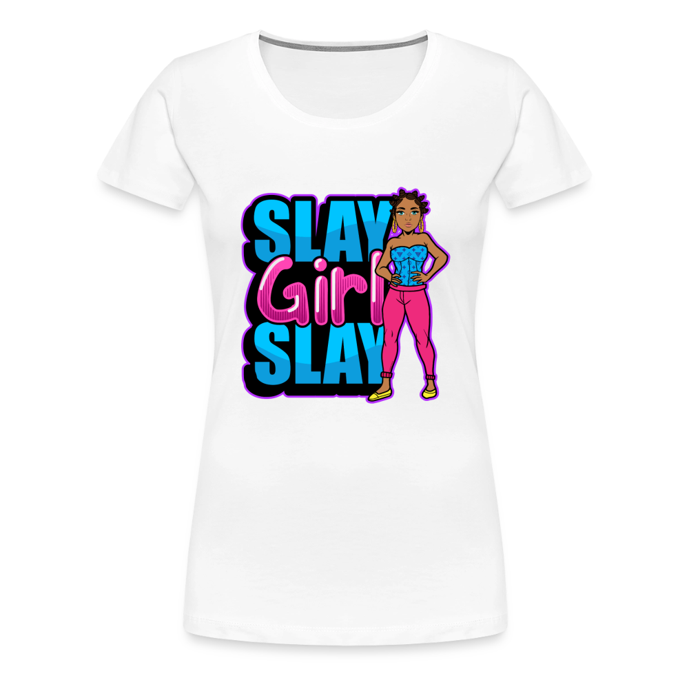 Slay Girl Women’s Premium T-Shirt - white
